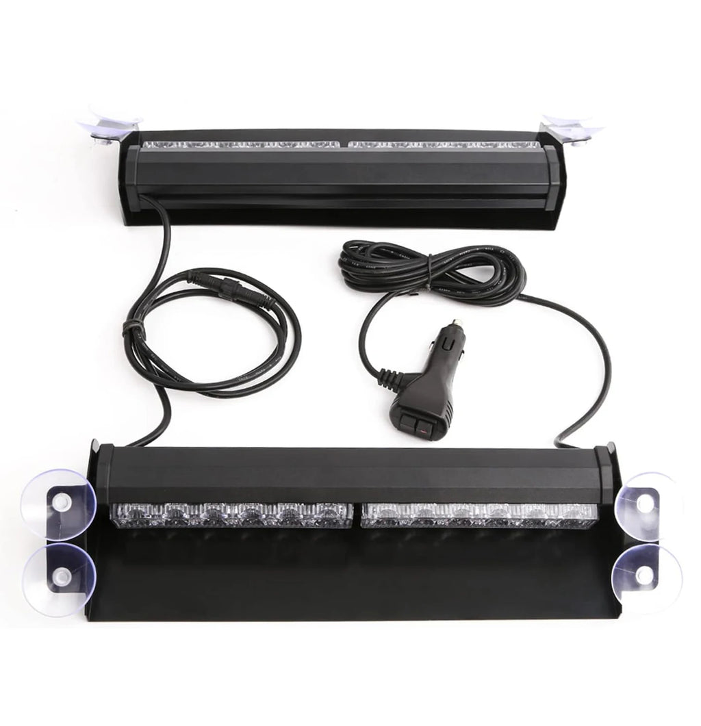 12 LED Car Police Lights Strobe Light Emergency Signal Lamps Light Auto Truck Flashing Windshield Flash Warning Light