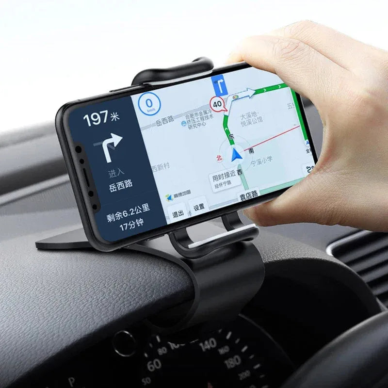 Car Mobile Phone Holder, 360 Degree Rotatable Cell Phone Stands, Car Rack Dashboard Support for Auto Grip, Fixed Bracket