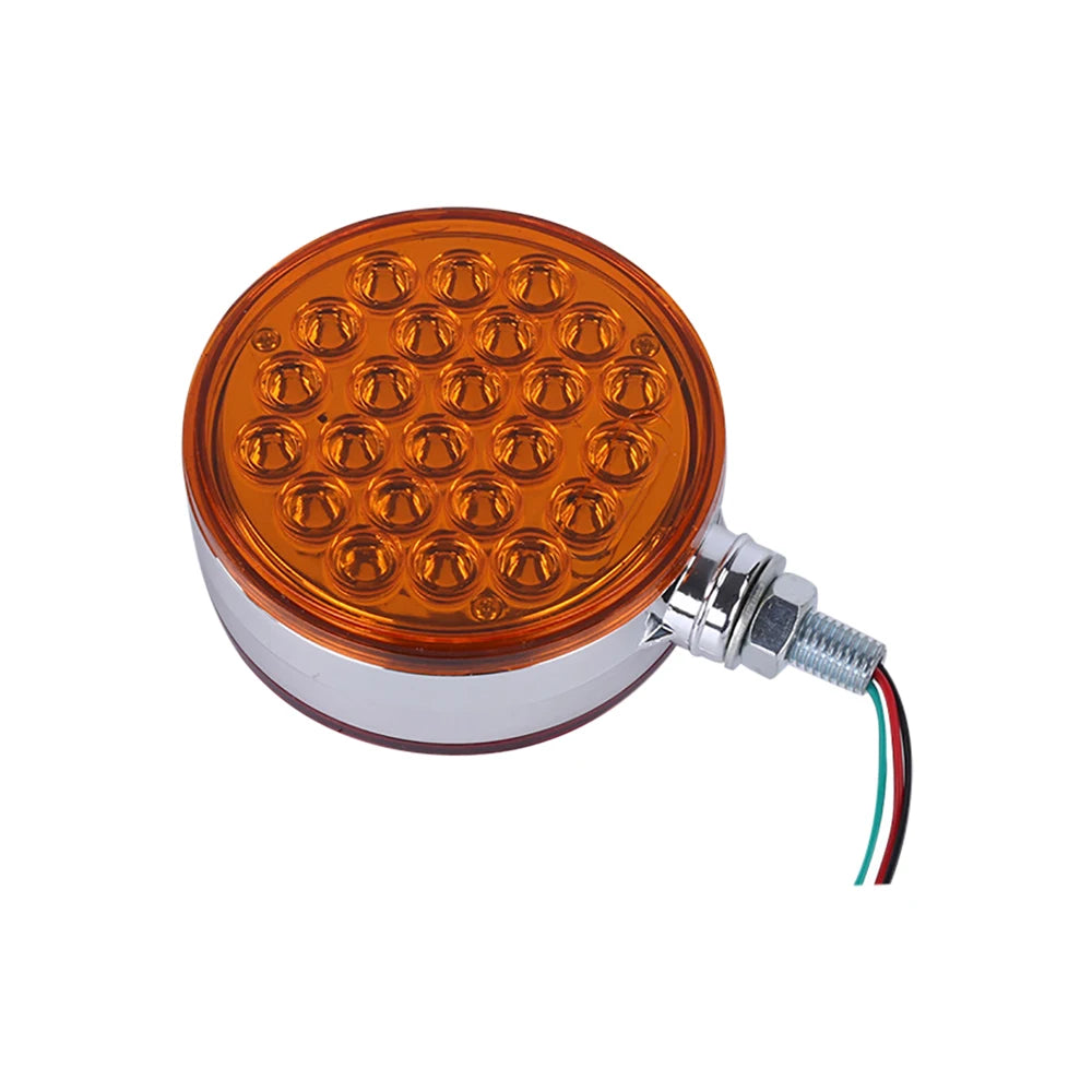 12V/24V 4 inch 48 LED Tail Brake Light Truck Side Marker Light Trailer Light Warning Signal Lamp Stop Lamp For ATV Tractor Bus