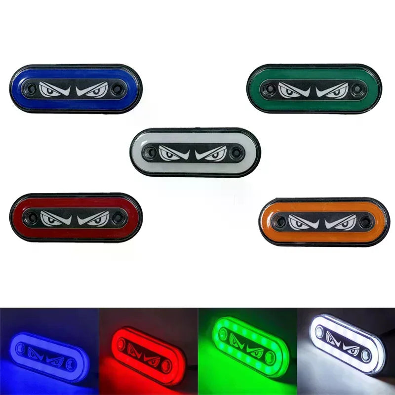 High Visibility 12V/24V LED Side Markers Flashing And Constant Light Modes For Trucks Trailers And Motorcycles