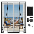 Magnetic Screen Door for Sliding & French Doors Double-Sided Opening Screen Reinforced Mesh with Strong Magnets for Large Front