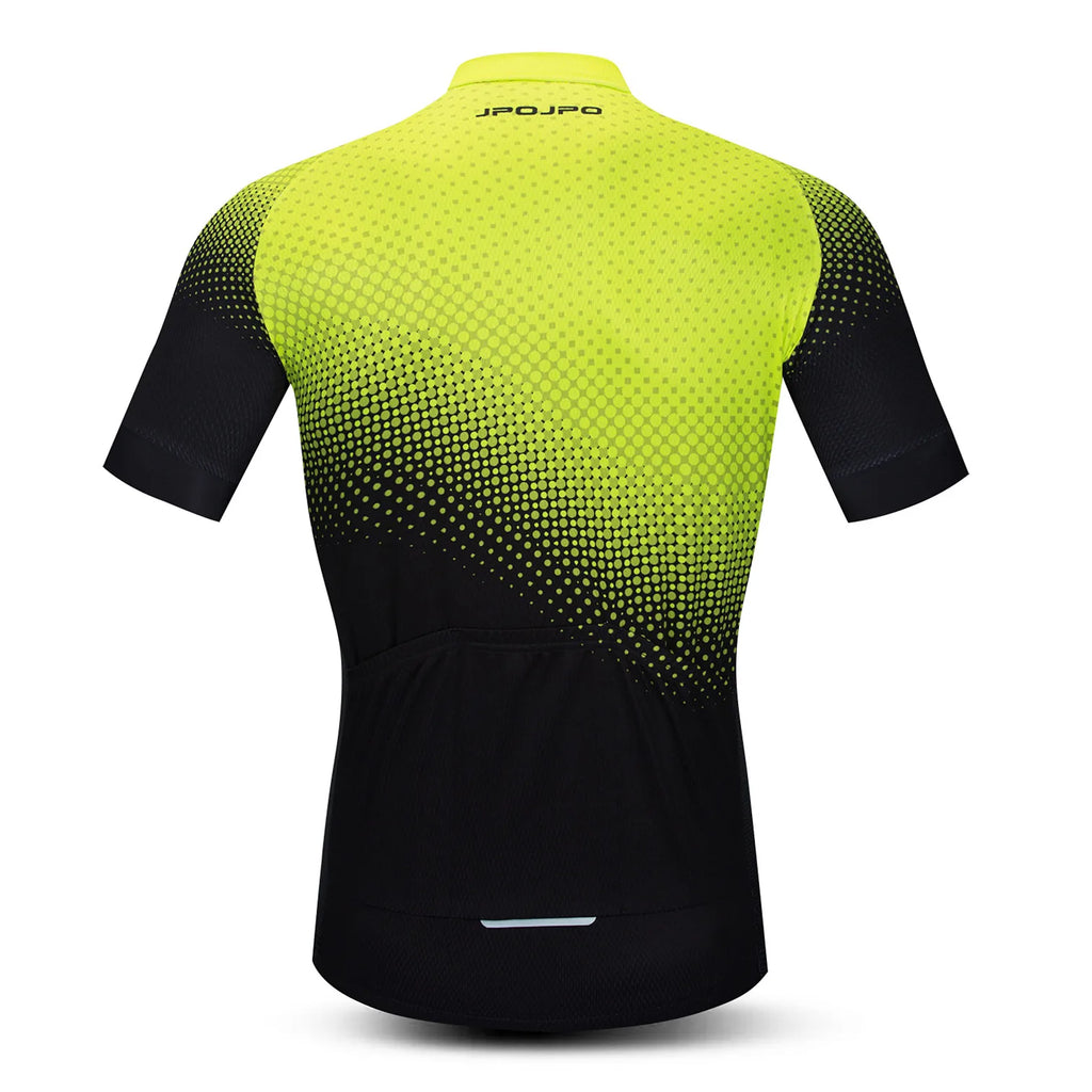 Cycling Jersey Men Bike Top MTB Bicycle Shirt  Mountain Road Riding Clothing Short Sleeve Summer Cyclist biking Clothes Green
