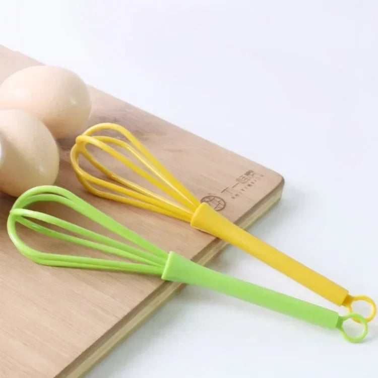 Hand Egg Whisk Mixer — Plastic Baking & Cooking Tool
