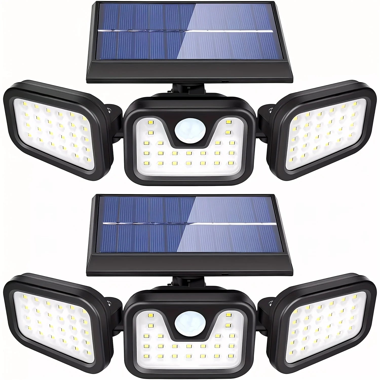 74 LED Solar Motion Sensor Light Outdoor Wall Front Door Yard Garage Pathway Christmas Lighting 3 Brightness Modes Solar Powered