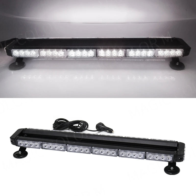 Car Strobe Emergency Warning Lights 54 Led Flashing Auto Truck Beacon Signal Lamp Flash Dash Windshield Magnetic Base 12V