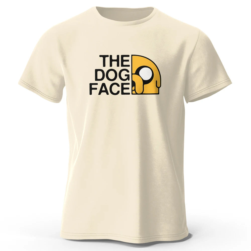 Men's Jake The Dog Printed T Shirt Oversized Funny Graphic Tees for Men Women Tops Tees