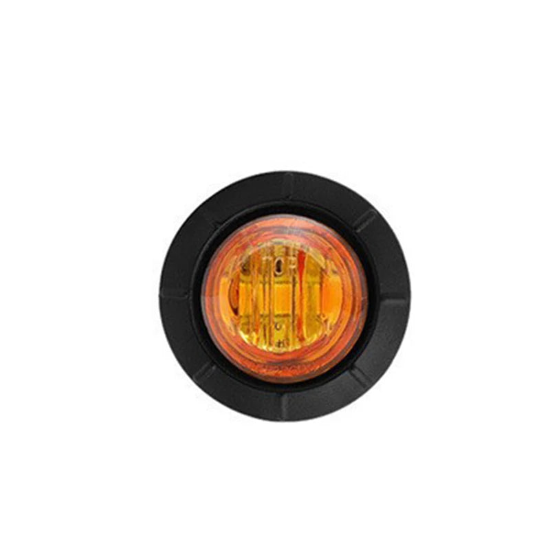 LED Indicators 12V 24V Car Round Trailer Side Marker Light Yellow White Red for Trucks Clearance Lights Truck Turn Signal Lamp
