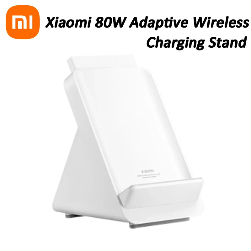 Global Version Xiaomi 80W Adaptive Wireless Charging Stand Overload Static Electricity Protection Phone Charger Wireless Charger