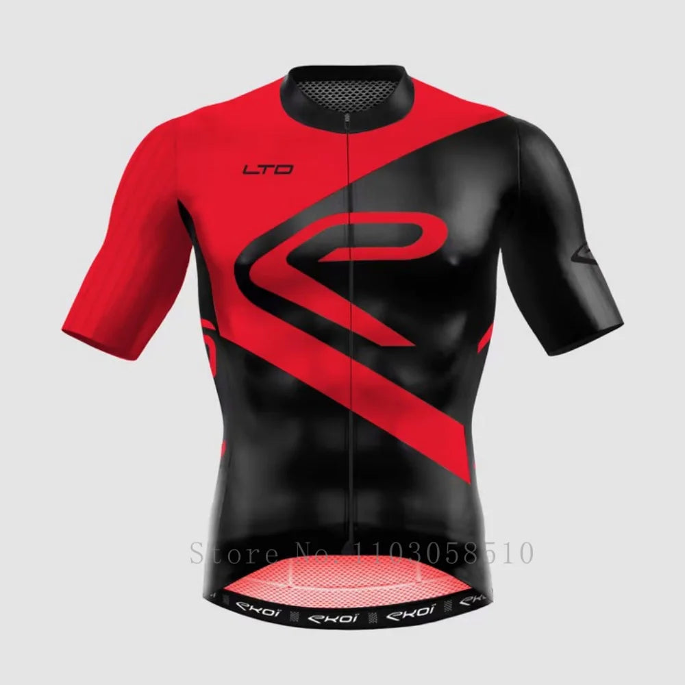 MEN Cycling Jersey Men Mountain Bike Clothing Quick-Dry Racing MTB Bicycle Clothes SPF 40+ Breathale Cycling Clothing Wear