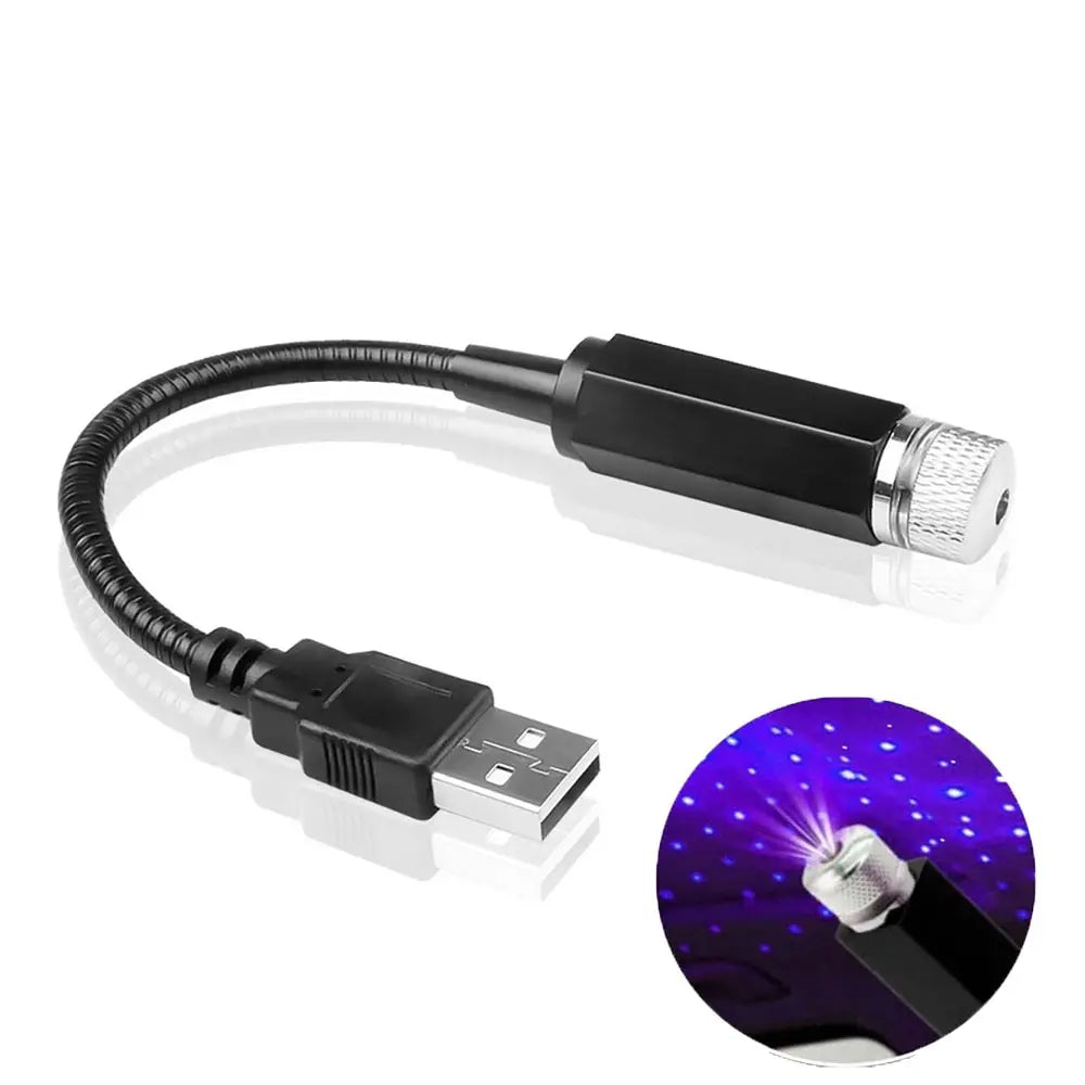 LED Starry Sky Car Laser Roof Light — USB Galaxy Atmosphere Projector