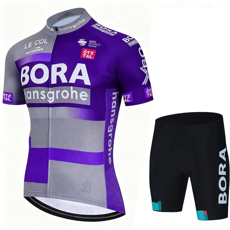 Jersey Sets Cycling Clothing Men 2026 Mtb Male Uniform UCI BORA Man Maillot Men's Shorts Set Mallot Summer Bike Clothes Suit Bib
