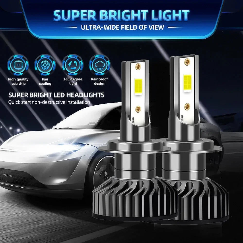Car Headlight For 24V Truck 3000K 4300K 6000K 8000K 25000K H8 H11 Bulb Canbus EMC H7 LED Light 12V Car 110W