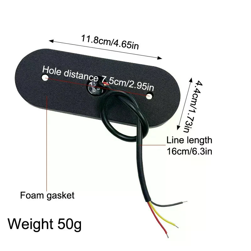 High Visibility 12V/24V LED Side Markers Flashing And Constant Light Modes For Trucks Trailers And Motorcycles