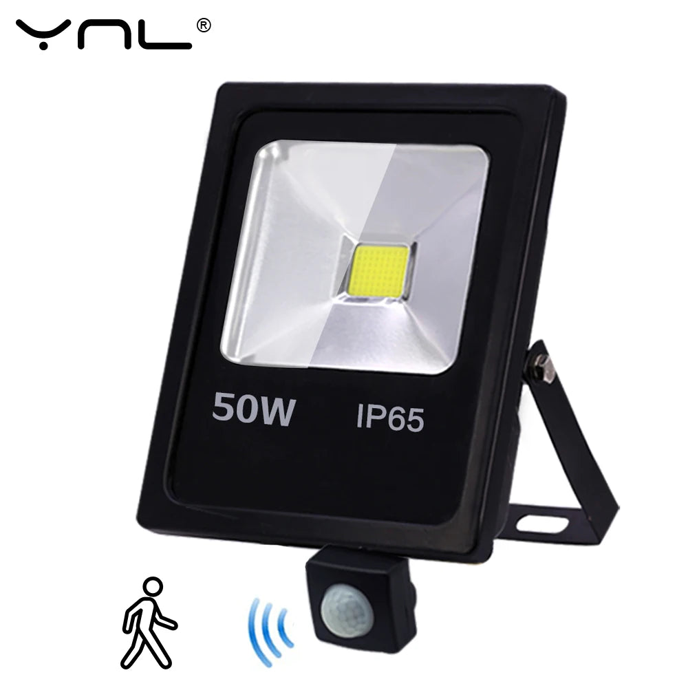 Motion Sensor LED Flood Light 50W 30W 10W AC 220V Waterproof IP65 Reflector Floodlight Lamp foco Led Exterior Spot Outdoor Light