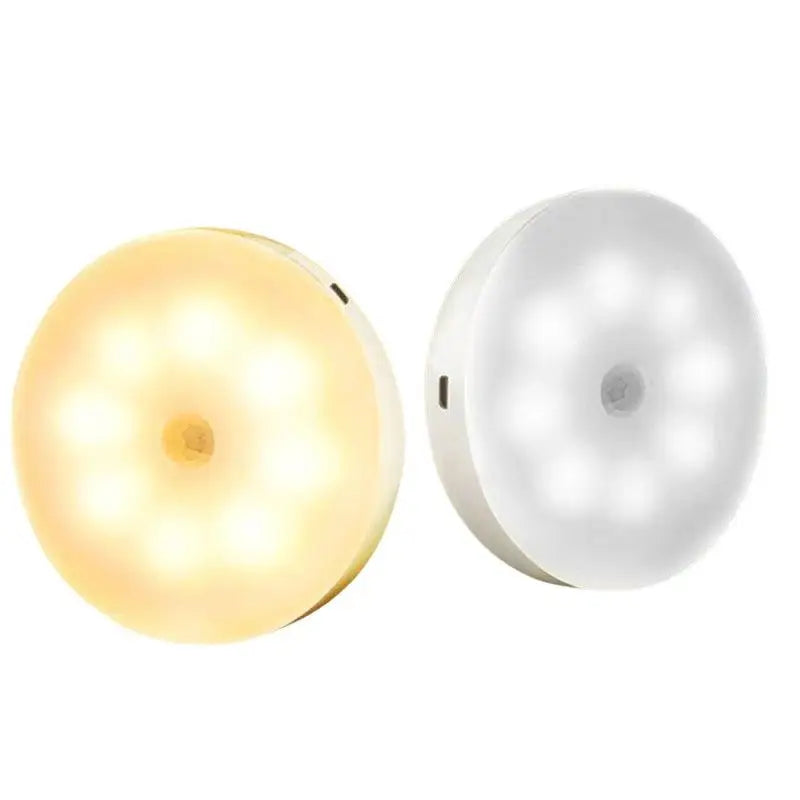 Motion Sensor LED Night Light USB Rechargeable Night Lamp For Kitchen Cabinet Wardrobe Lamp Staircase Wireless Closet Light
