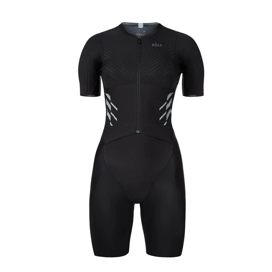 ROKA Summer Short Sleeve Cycling Jersey Skinsuit Feminina Bike Team Riding Speedsuit Jumpsuit Triathlon Trisuit Roupa Ciclismo