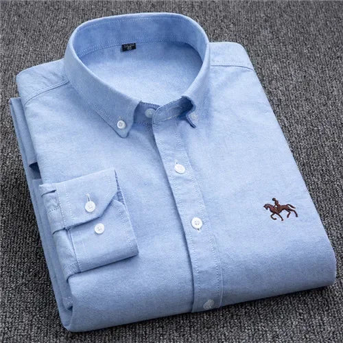 Customizable Men's Long Sleeve T-Shirt — Tailor-Made Cotton Shirt