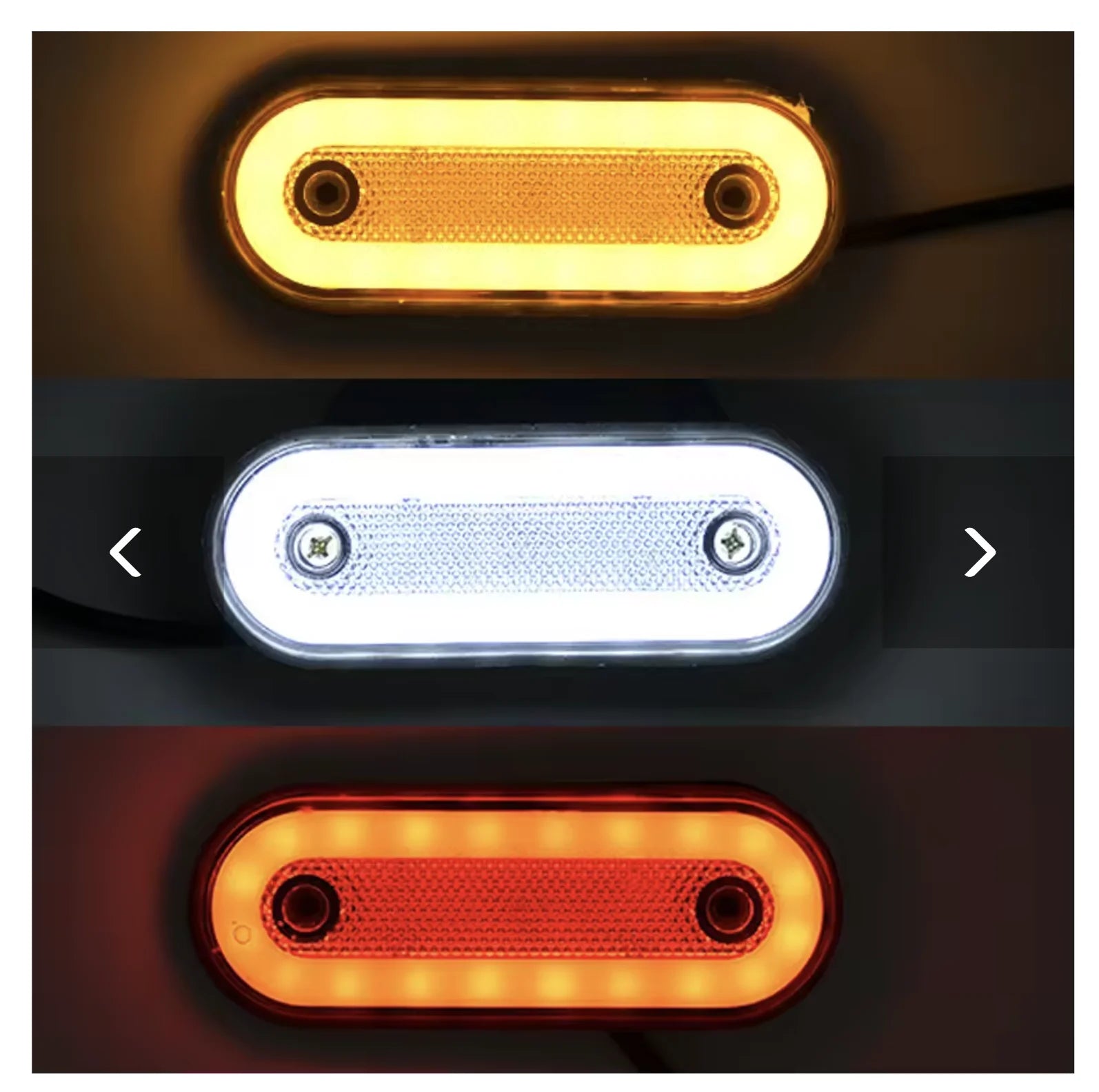 LED Side Marker Light 12V 24V Truck Clearance Lamp Tail Light Trailer Tractor Lorry Warning Parking Lamp