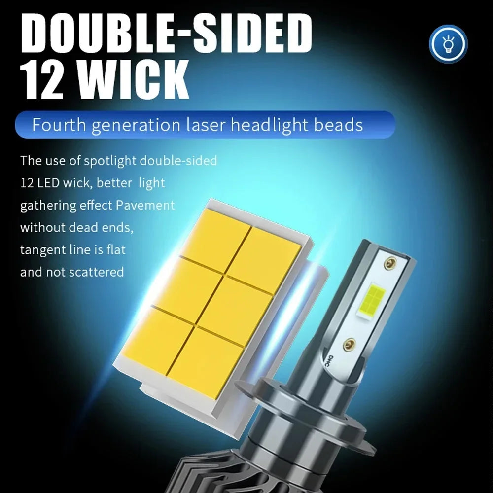 Car Headlight For 24V Truck 3000K 4300K 6000K 8000K 25000K H8 H11 Bulb Canbus EMC H7 LED Light 12V Car 110W