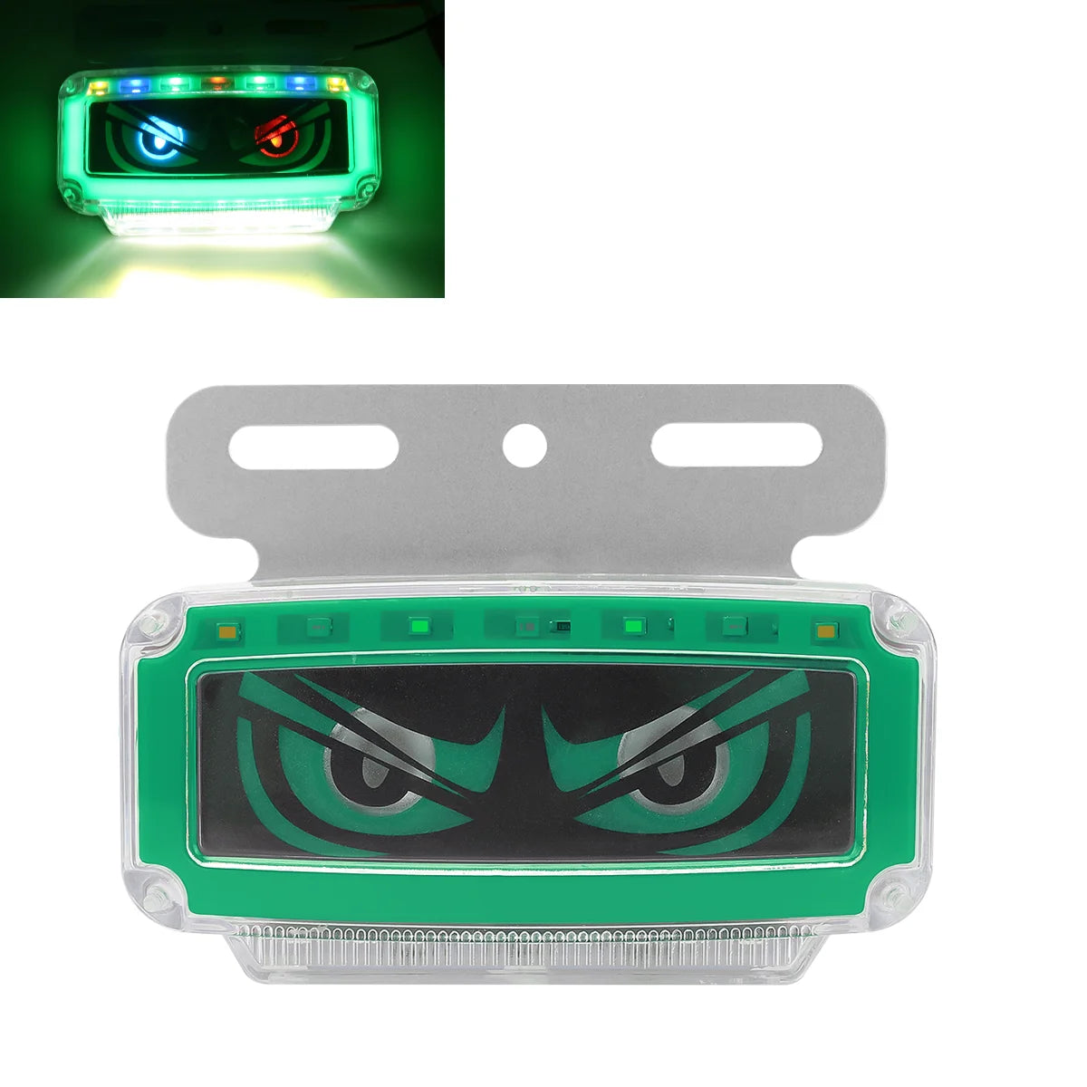 1x 24V Truck RV Vehicle Eye Side Marker Lights Waterproof Ultra-Brigh Focus Lamp LED Side Marker Lights With Dynamic Effect red