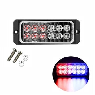 LED Flashing Warning Light Car Breakdown Emergency Lamp 12 LED 12V 24V Waterproof Truck Side Lights Police Strobe Signal Lights