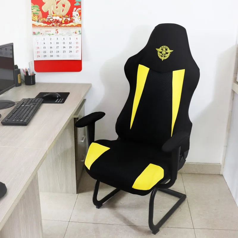 Elastic Gaming Chair Cover Color Matching Esports Game Chair Protector Backrest Armrest Universal Breathable Mesh Armchair Cover