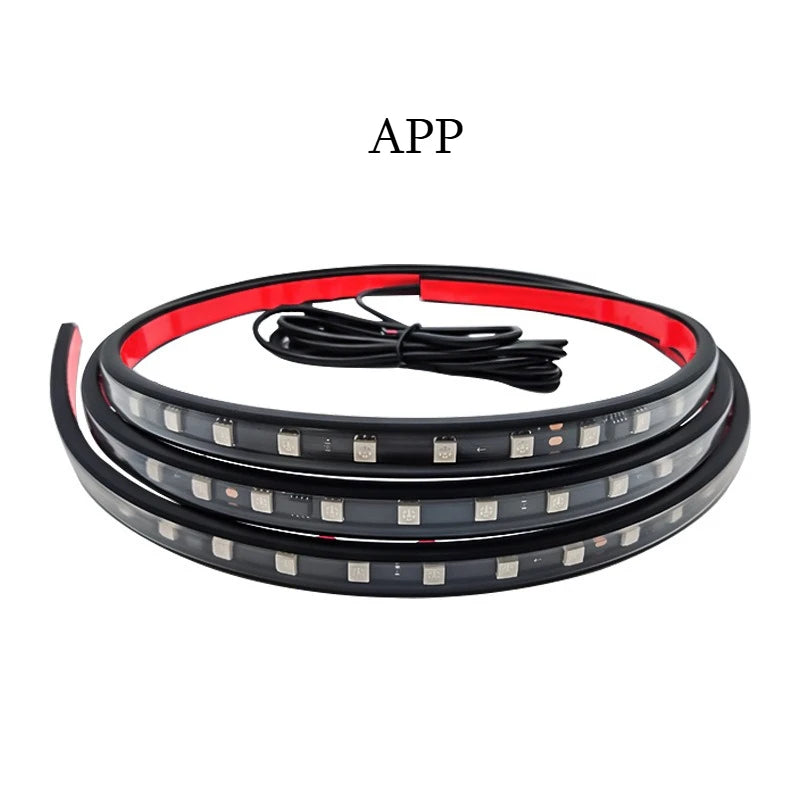 12V/24V Truck LED Flowing Light Strip, Multicolor Chase Flowing Ambient Light, Suitable for Trucks/Vans