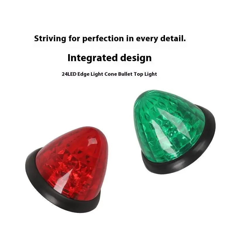 1Pc 24V LED Side Marker Light, Taillight, Clearance Lamp, Warning Indicator For Truck, Trailer, Caravan, Bus