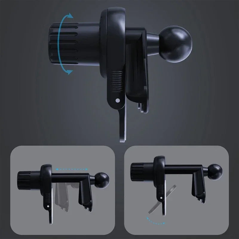Universal Magnetic Phone Holder for Car Display Screen 360 Degree Rotation Strong Magnet Car Mount for iPhone 15 MagSafe Xiaomi