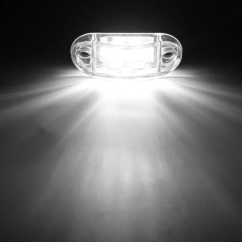 2PCS 12V 24V Truck Daytime Running lights DRL LED Lamps Warning Lights Side Marker Light LEDs Diode Light for Trailer