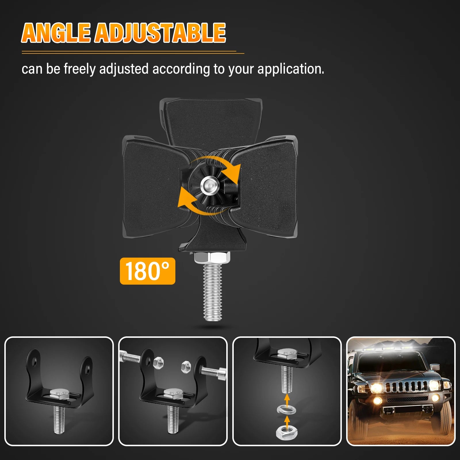 2X 4X 10X 6in 24 W Additional Headlights, Offroad Headlights, 12 V 24 V Reversing Lights for 4 X 4 Truck, Tractor, SUV, UTV