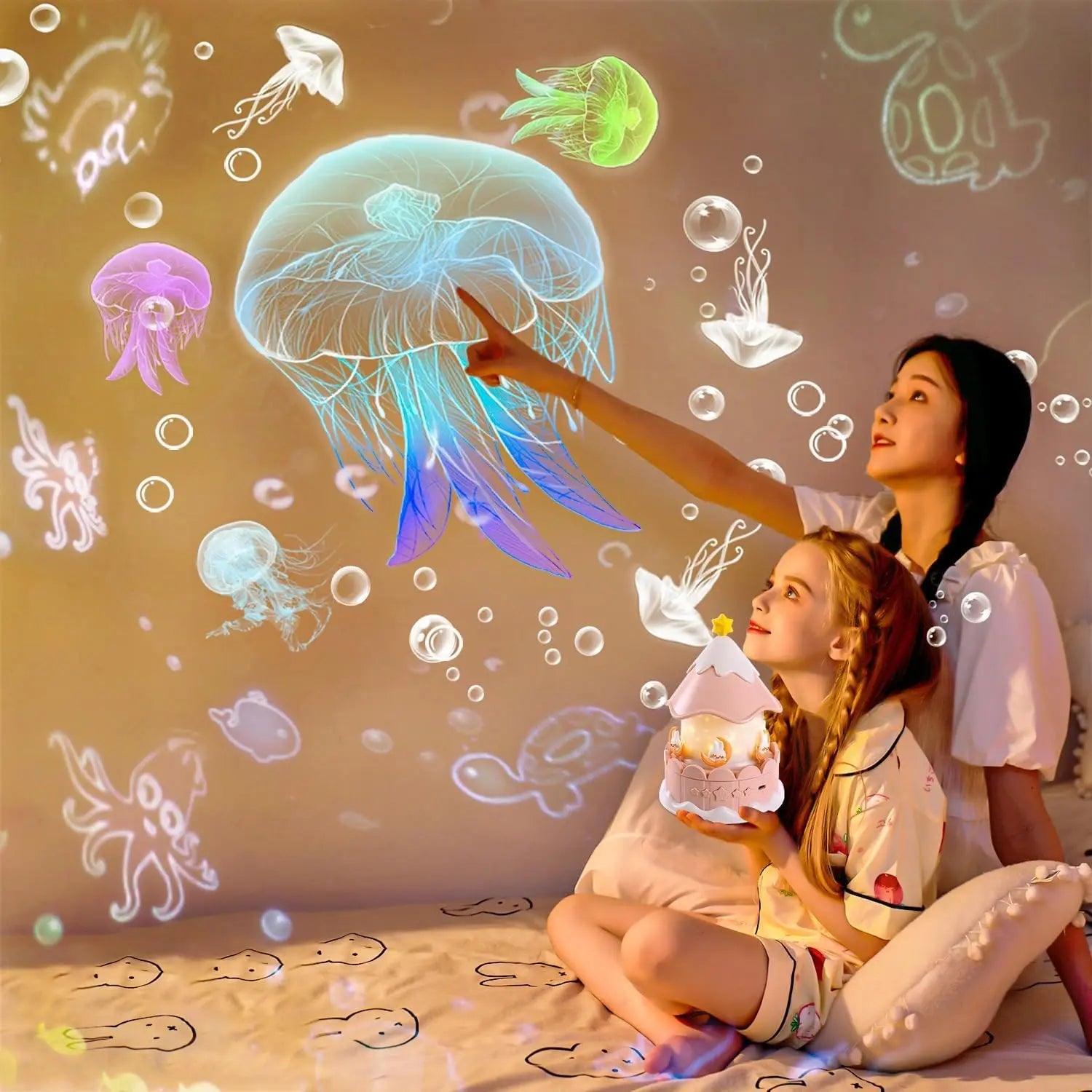 Star Galaxy Projector 21 in 1 Starry Sky Projector with 360° Rotating Timer Atmosphere Lamp for Kids Birthday Xmas Gifts Decor