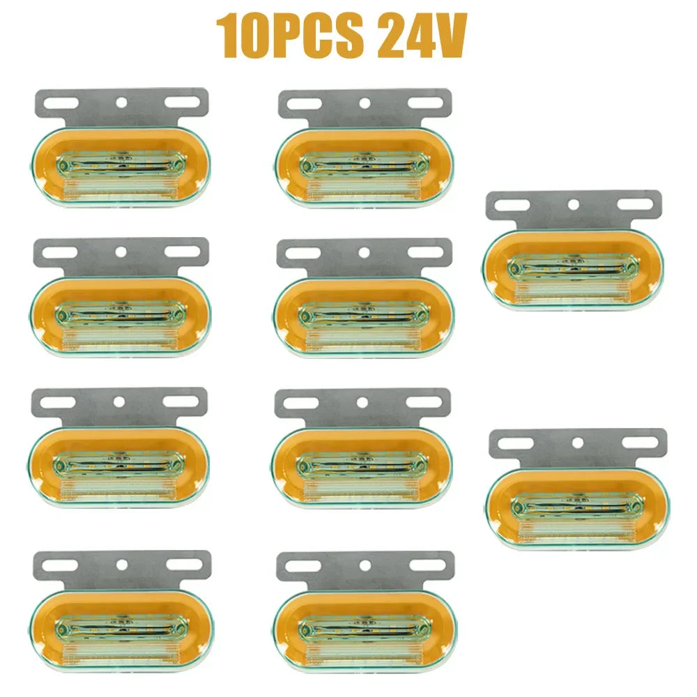 Truck Clearance Lights 12/24V LED Trailer Side Marker Lights Turn Signal Lamp Red White Amber Lorry Tractor Tail Light