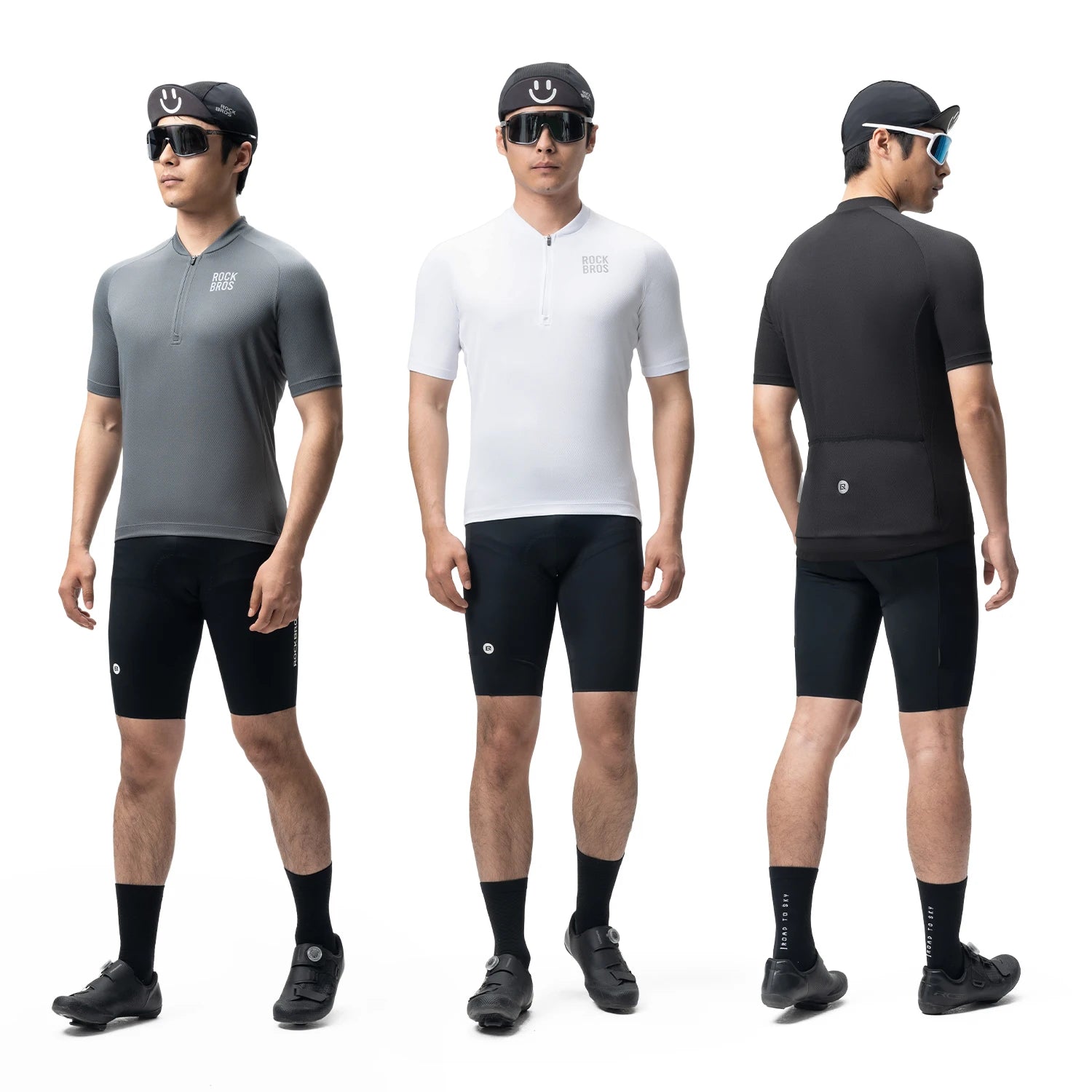 ROCKBROS Men Cycling Jersey Summer Breathable MTB Road Bicycle T-shirts Quick Dry Sports Run Short Sleeve T-shirt Bike Tops