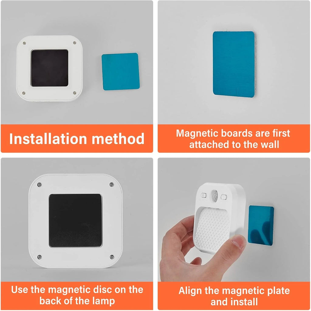 1pc/2pcs Rechargeable Motion Sensor LED Night Lights Dimmable Cabinet Lighting with Adjustable Timer 3 Color Temperatures Ideal