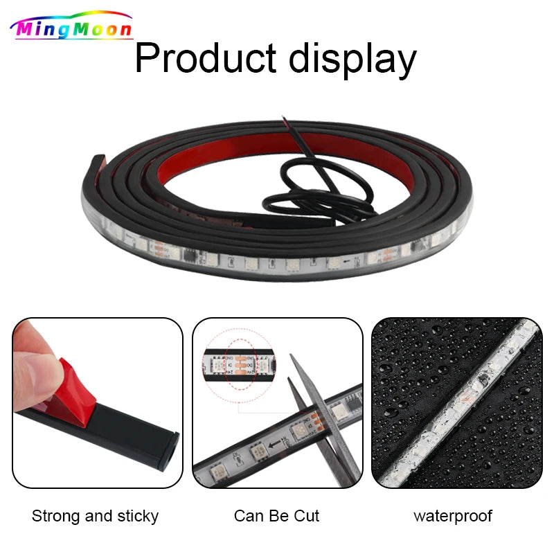 24V Truck Lights LED Strips DRL Brake Warning Driving Lights Bar Car Atmosphere Lamp Exterior Decoration Ambient Light