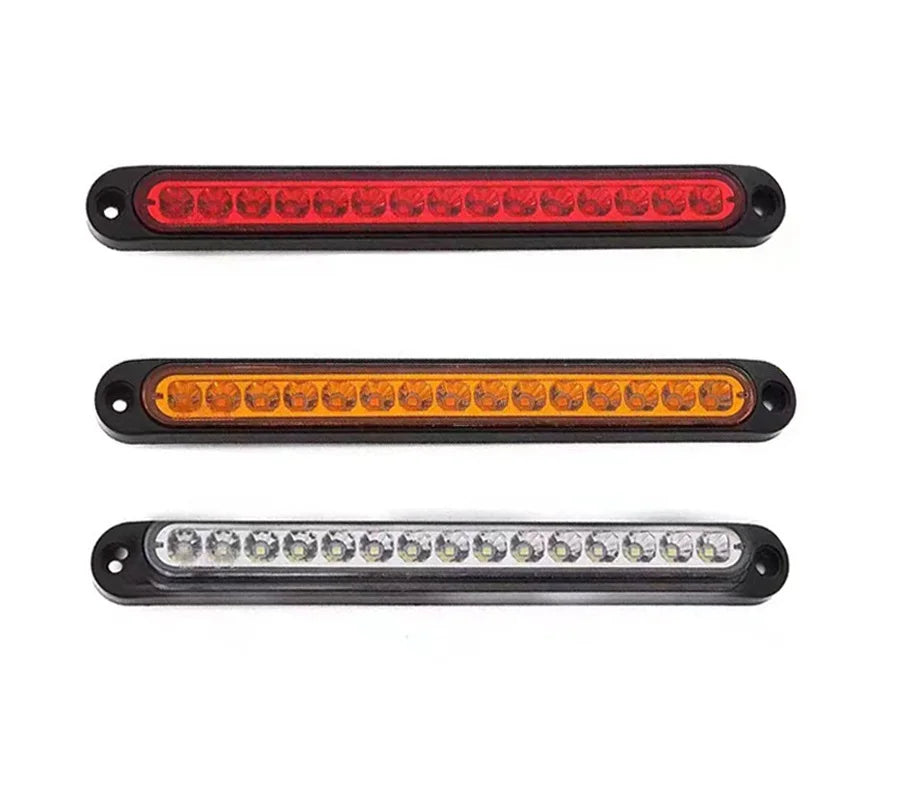 15LED Car Rear Tail Light Stop Brake Lamp 12V 24V Waterproof Truck Side Marker Indicator Clearance Light