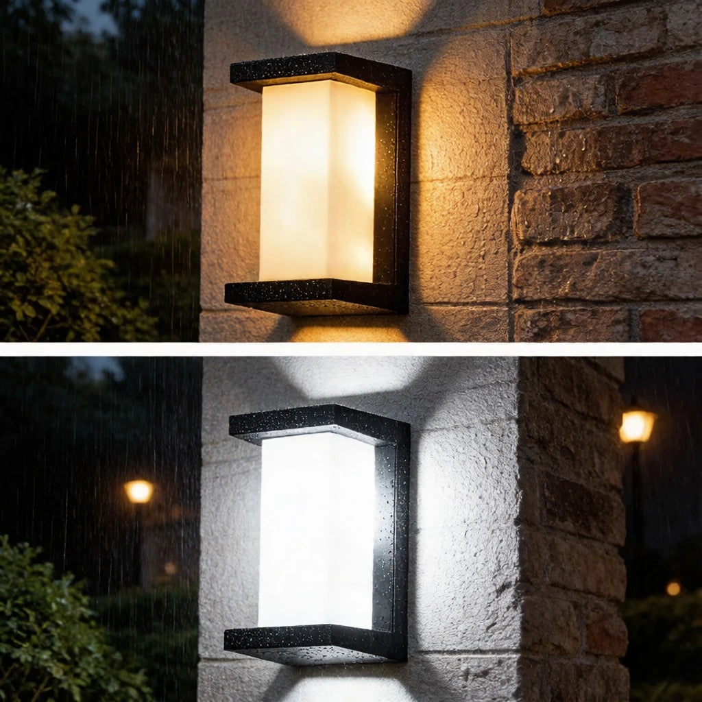 20W Motion Sensor LED Wall Light, IP65 Waterproof Outdoor Wall Lamp, PC Housing with Warm White Light for Garden Patio Security