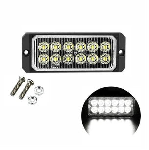 LED Flashing Warning Light Car Breakdown Emergency Lamp 12 LED 12V 24V Waterproof Truck Side Lights Police Strobe Signal Lights