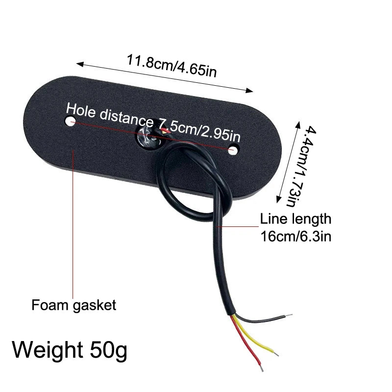 High Visibility 12V/24V LED Side Markers Flashing And Constant Light Modes For Trucks Trailers And Motorcycles