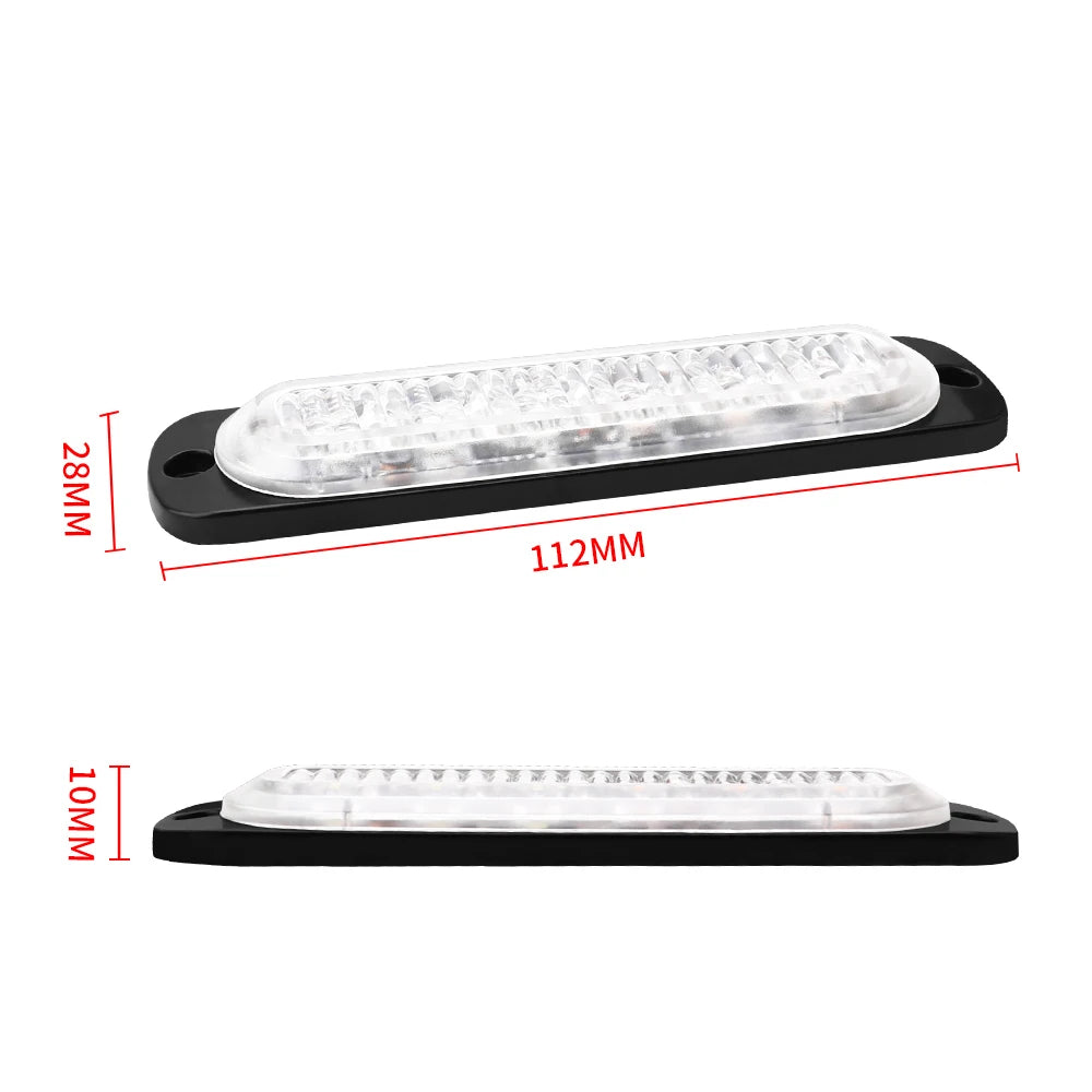 6 Led Strobe Light Flashing Grille Lights Car Emergency Light Warning Light Police Lights For Car TRUCK Strobe Led Light 12V 24V