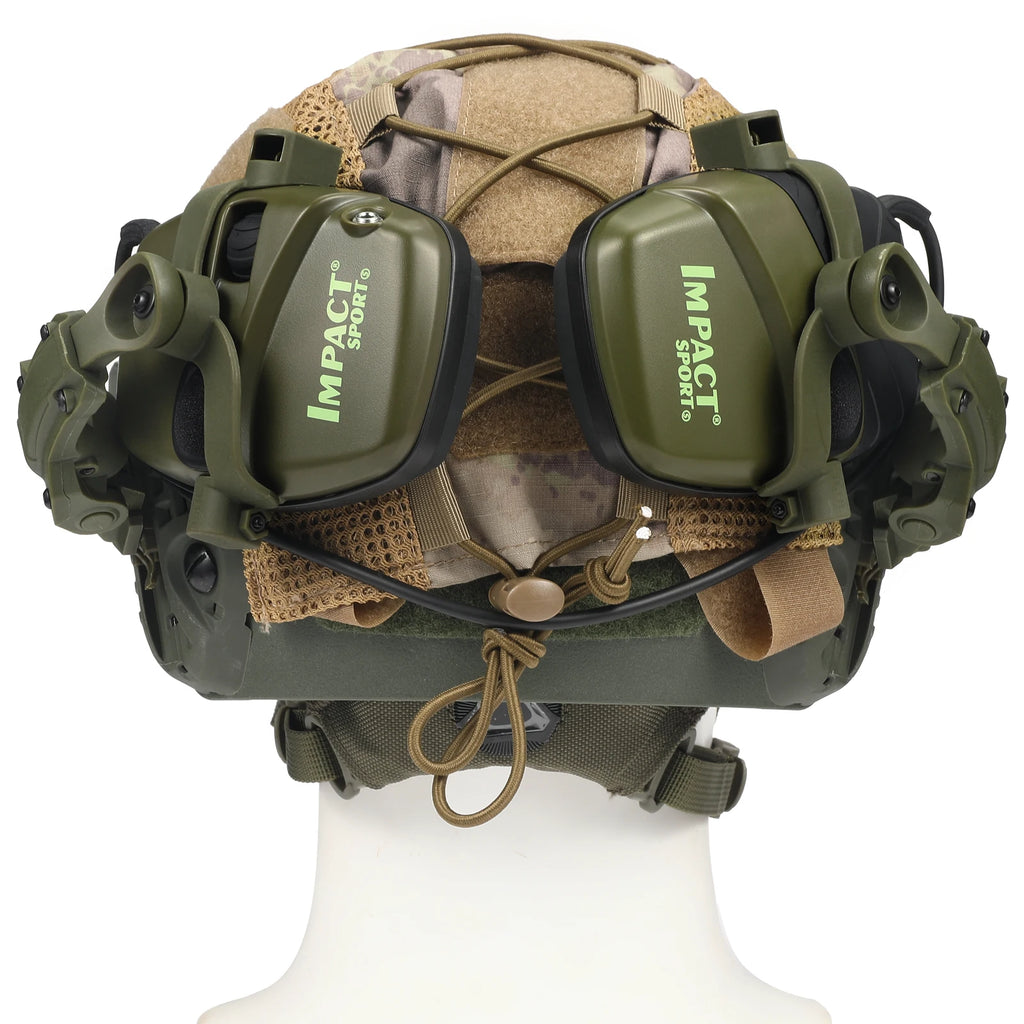 Impact Sport Electronic Shooting Headset Helmet Mounted Ver Hunting Pickup Noise Reduction Hearing Protection Tactical Headset