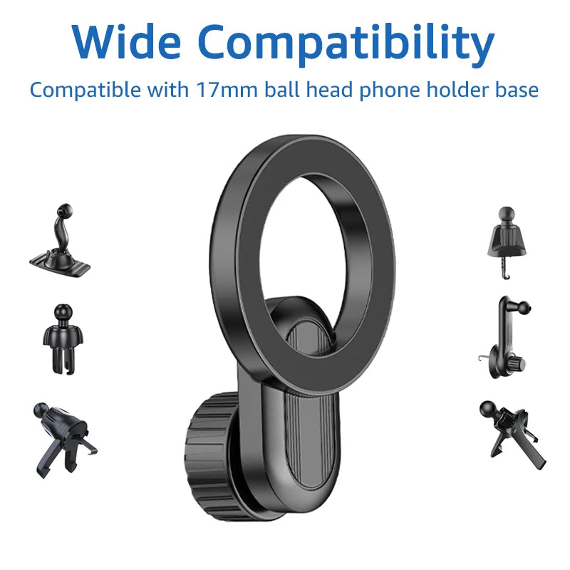 Untoom Car Mount Base Compatible with MagSafe iPhone 17 16 Pro Max for Diameter 17mm Joint Ball Universal Car Phone Holder Mount