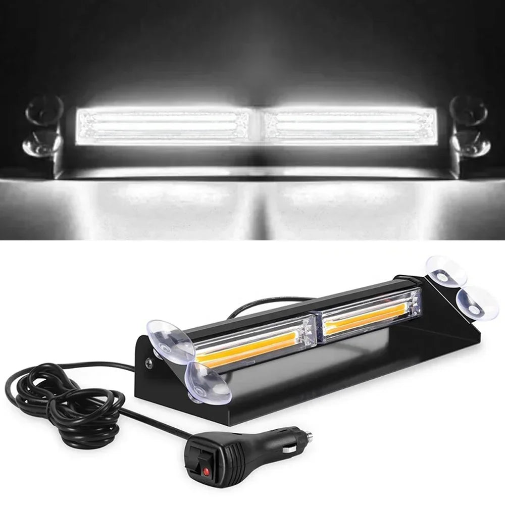 Car Strobe Light Flasher Vehicle Windshield Day Running Flashing LED Warning Signal Lamp Police Emergency Lights for Rv  Boat