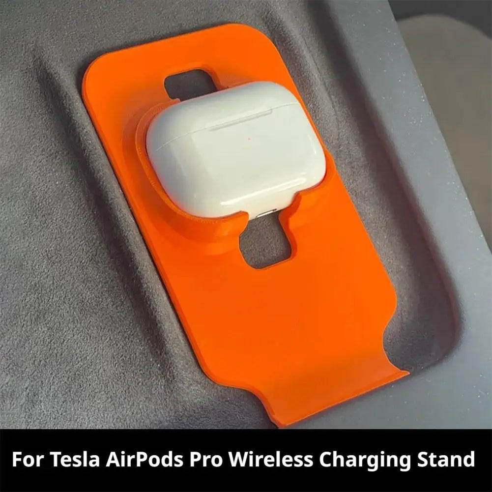Wireless Earphone Charging Holder For Anti-slip Center Console Car AirPods Pro Wireless Charging Stand For 3/Y Car Accessories