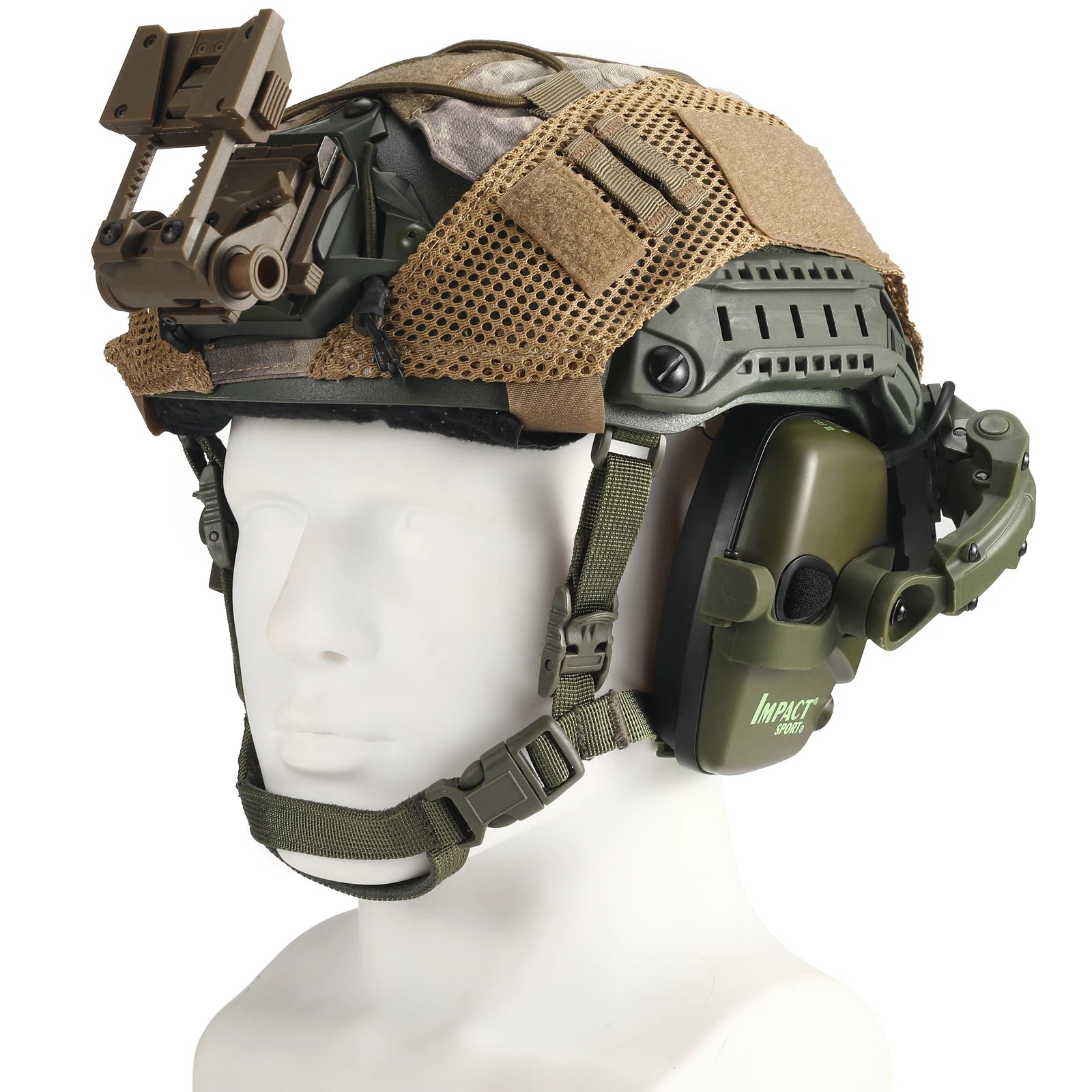 Impact Sport Electronic Shooting Headset Helmet Mounted Ver Hunting Pickup Noise Reduction Hearing Protection Tactical Headset