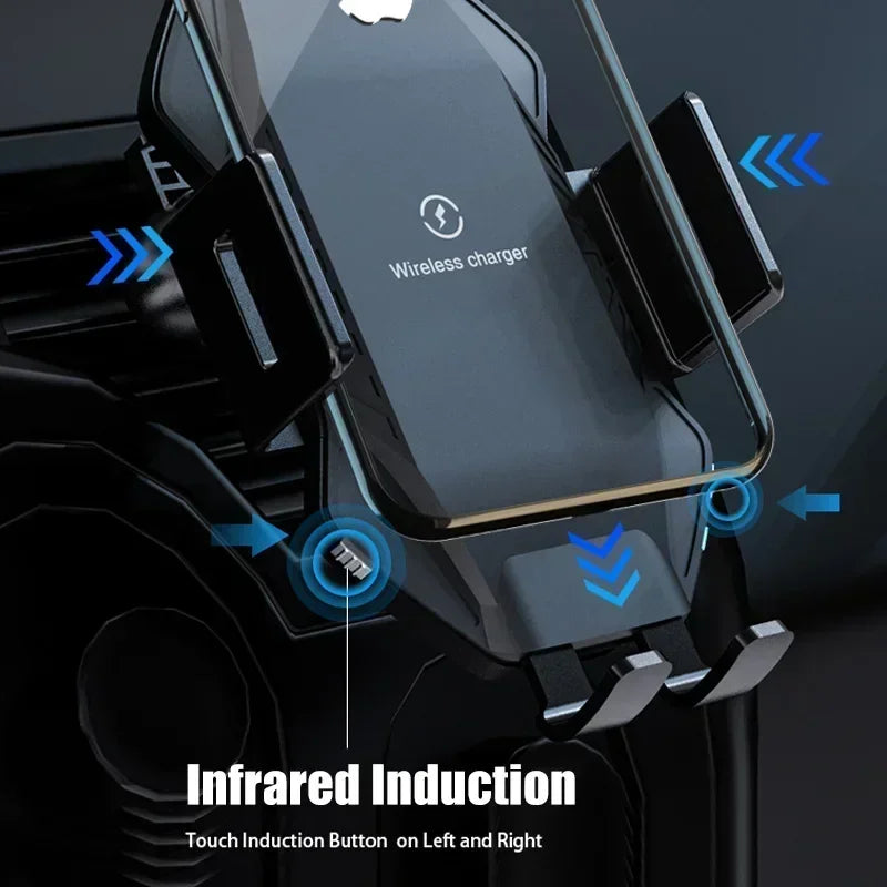 15W Fast Car Wireless Charging Stand for Ulefone Armor 25T 27T Pro/27 Pro/17 Pro/23 Ultra/11 12 Rugged Phone Holder Car-Charger