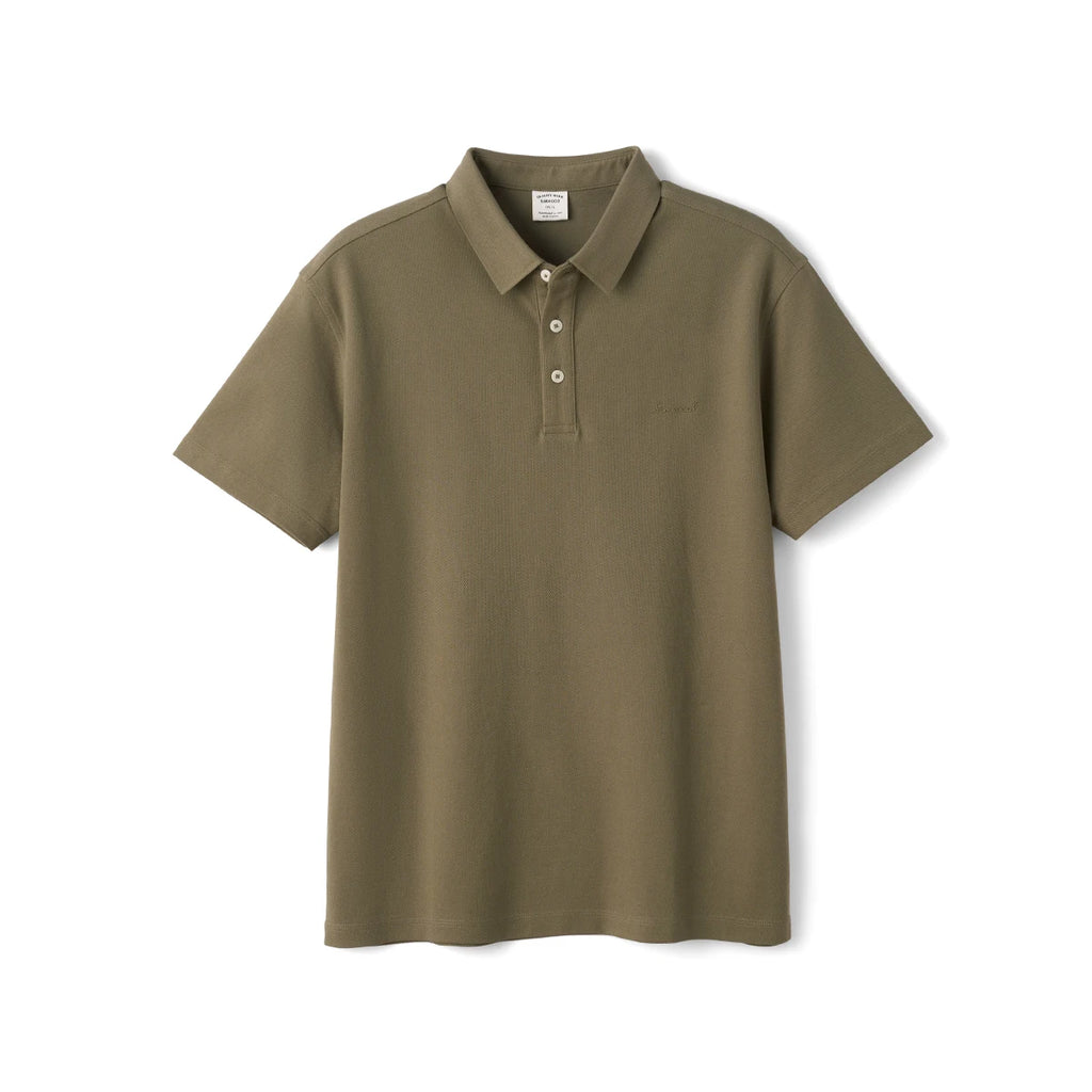 SIMWOOD 2026 Summer New 230gsm Sorona Cotton Pique Polo Shirt Men Regular Fit Short Sleeve Breathable Smart Casual Golf T-Shirt
