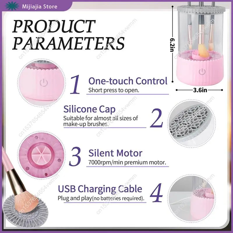 Electric Brush Cleaner USB Make Up Brush Washer Clean For Beauty Women Makeup Brushes Efficient Machine SALES
