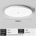 Motion Sensor LED Ceiling Light Human Infrared Sensing Light Home Garage Attic Front Door Corridor Staircase Warehouse Light